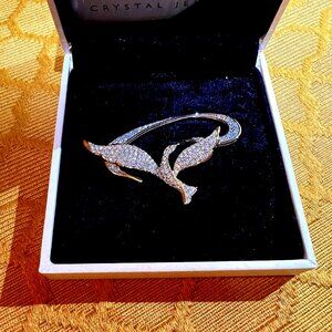 Swarovski Swan Signed 99 MY Celebrate The Spirit Of Freedom Dove Bird Brooch/Pin